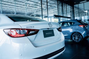PHUKET, THAILAND - HAZİRAN 05, 2022: Otomobil galerisi Mazda.