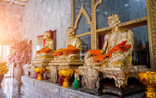 All Interno Del Vecchio Tempio Buddista Tradizionale Thailandia — Foto Stock