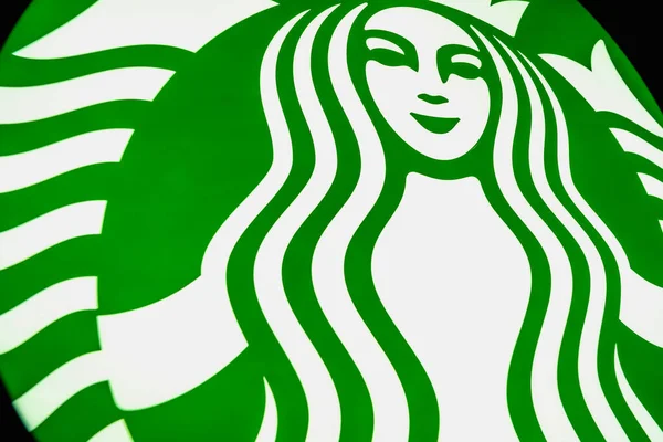 Пхукет Таиланд Мая 2022 Года Вывеска Логотипа Кофейни Starbucks Витрине — стоковое фото