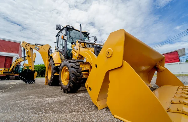 Phuket Tahailandia Junio 2022 Vehículo Equipo Pesado Caterpillar Área Exhibición — Foto de Stock