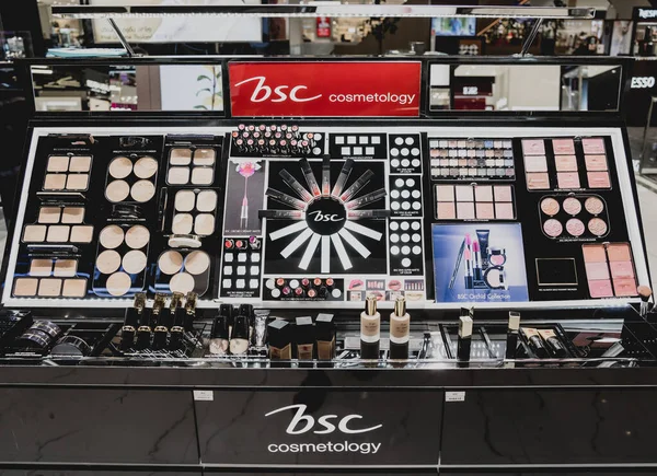 Phuket Thailand May 2022 Rows Bsc Brand Lipsticks Case Supermarket — Stock Photo, Image