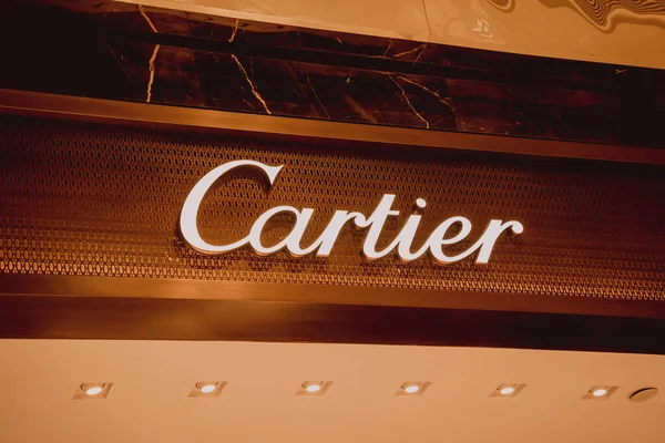 Phuket Thailand May 2022 Cartier 브랜드 소매점 표시가 쇼핑몰의 — 스톡 사진