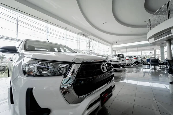 Phuket Thailand Junho 2022 Carros Showroom Concessionária Toyota — Fotografia de Stock