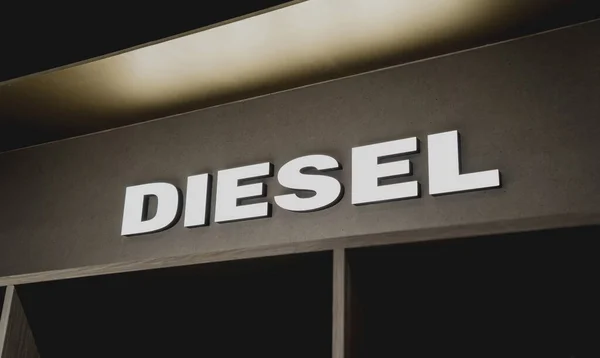 Phuket Thailand May 2022 Diesel Brand Retail Shop Logo Signboard — Photo