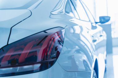 PHUKET, THAILAND - AUGUST 09, 2022: Cars in showroom of dealership MG Morris Garages.