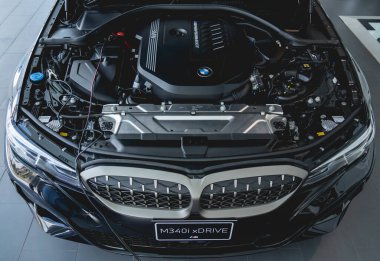 PHUKET, THAILAND - AUGUST 09, 2022: Cars in showroom of dealership BMW.