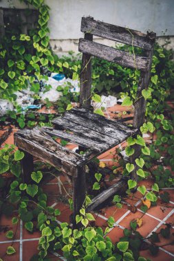 Eski ahşap teknenin arka planı ve dokusu.