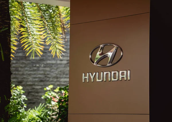 Phuket Thailand August 2022 Cars Logo Hyundai Showroom Dealership — 스톡 사진