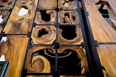 Eski ahşap teknenin arka planı ve dokusu.