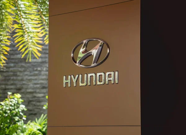 Phuket Thailand August 2022 Cars Logo Hyundai Showroom Dealership — 스톡 사진