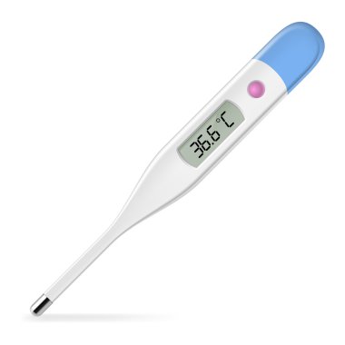 Electronic thermometer clipart