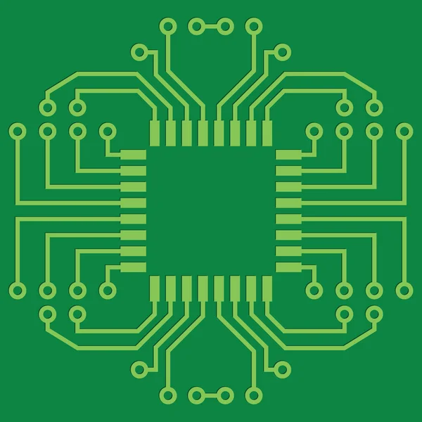 Carte de circuit imprimé — Image vectorielle