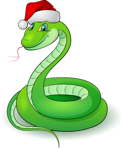 Cartoon-Illustration einer Schlange (Symbol 2013)) — Stockvektor