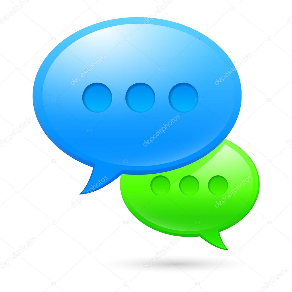Colorful icons sms. Illustration on white background