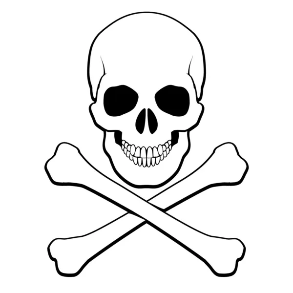 Skull and Crossbones — Stockvector