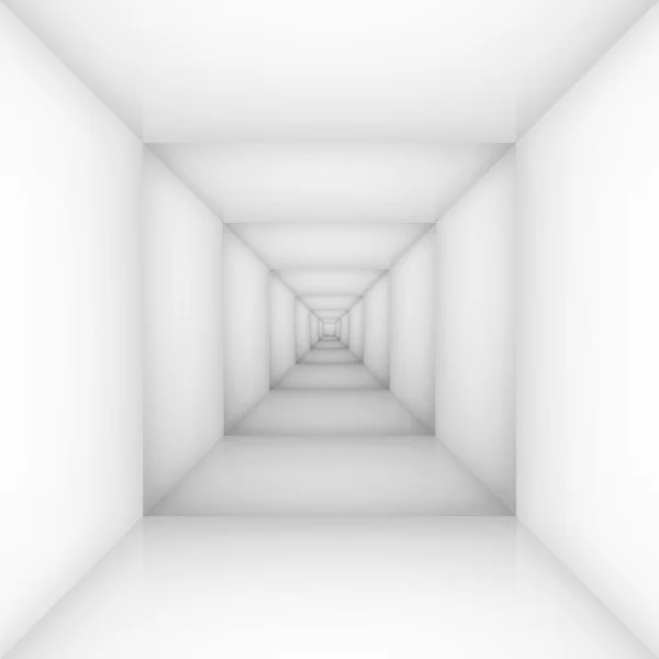 Белый простой пустой интерьер комнаты, коробка. Векторная иллюстрация — стоковый вектор