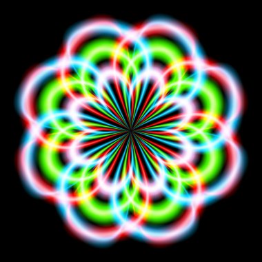 soyut gökkuşağı ray