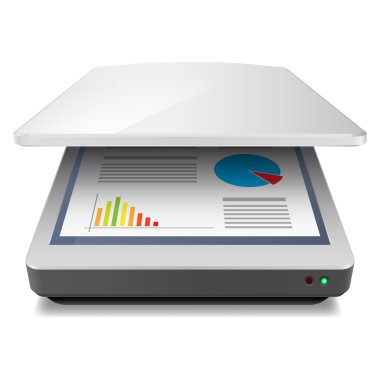 Illustration of realistic Scanner clipart