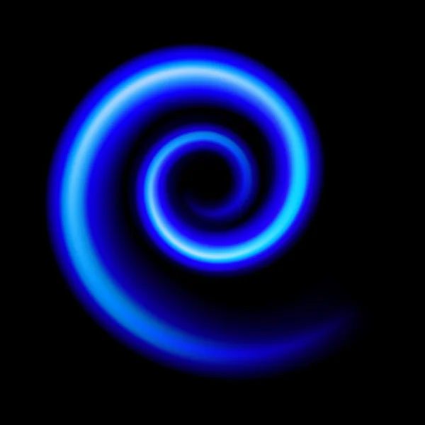 Μια αφηρημένη μπλε εικόνα σε μαύρο φόντο για το σχεδιασμό — Διανυσματικό Αρχείο