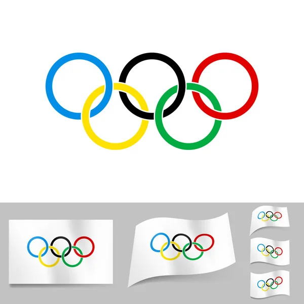 Olympische Ringe — Stockvektor