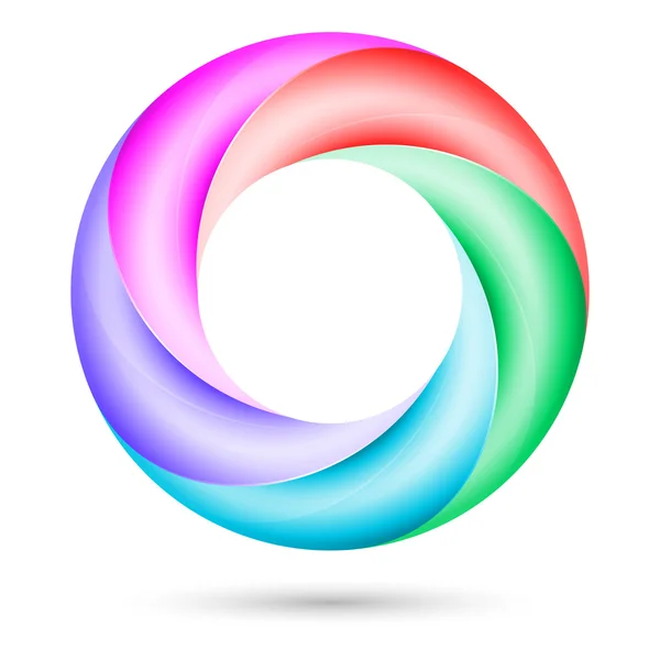 Spirala kolorowy pierścień — Wektor stockowy