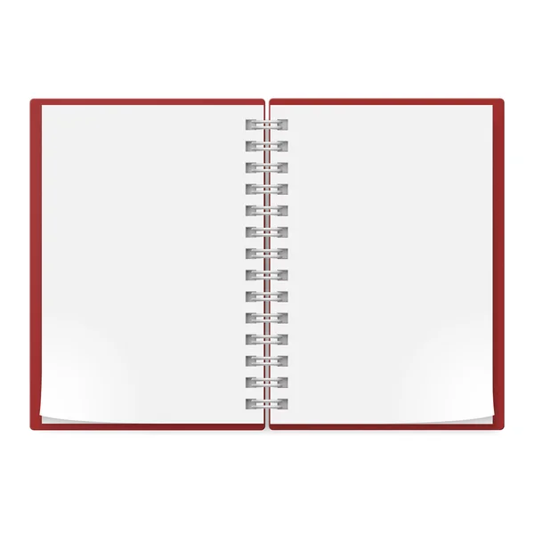 Cuaderno realista — Vector de stock