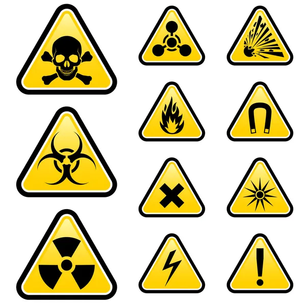 Signes de danger — Image vectorielle