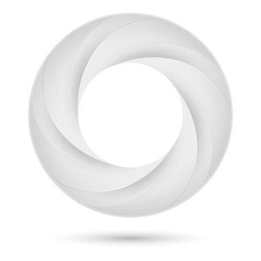 Beyaz spiral yüzük