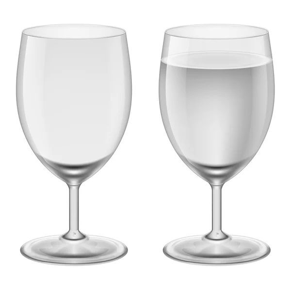 Gafas de vino — Vector de stock