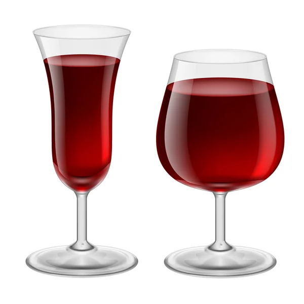 Wine glasses — Stock Vector