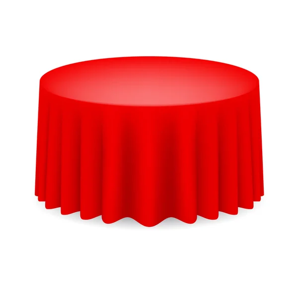 Red Dining table — Stock Vector