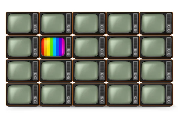 Réaliste TV rétro — Image vectorielle