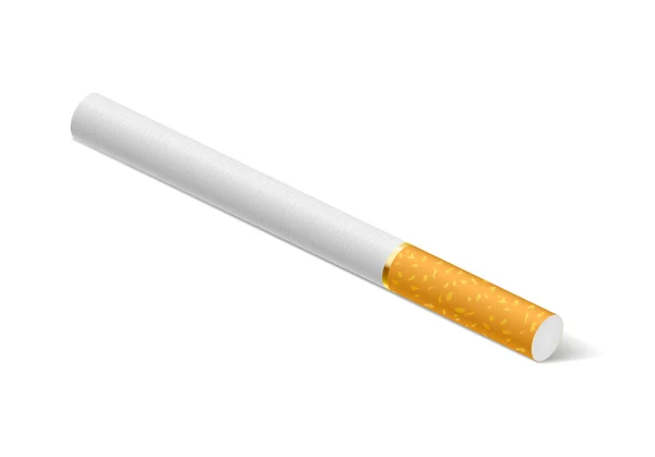 Cigarrillo aislado sobre fondo blanco — Vector de stock