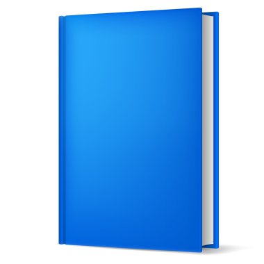 raster sürümü. mavi kitap. illüstrasyon tasarımı için beyaz zemin üzerine