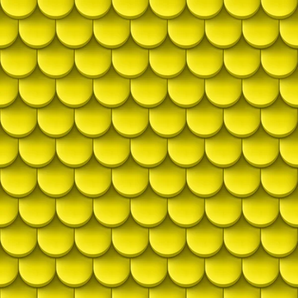 Fond abstrait avec motif de tuiles de toit de couleur jaune . — Image vectorielle