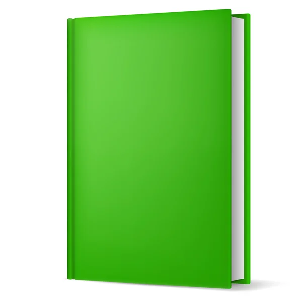 Version matricielle. Livre vert. Illustration sur fond blanc pour le design — Image vectorielle