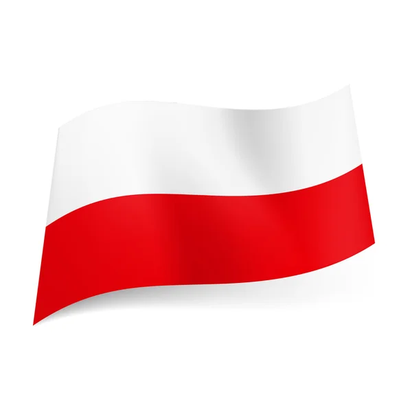 Drapeau national de Pologne . — Image vectorielle