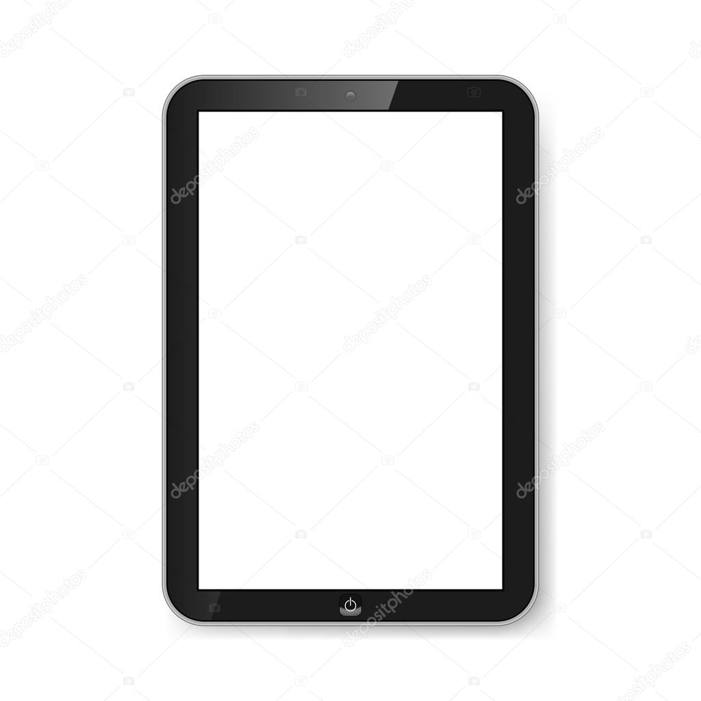 Tablet with blank screen. — Stock Vector © dvargg 29966731