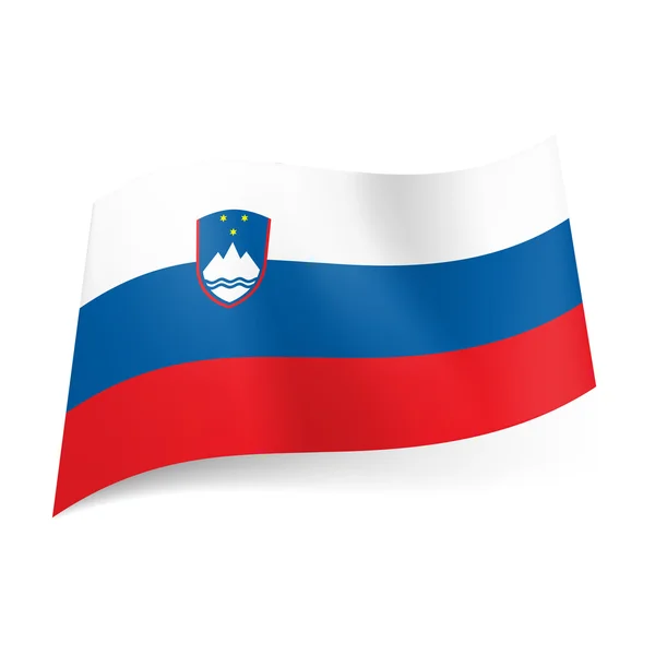 Landesflagge Sloweniens. — Stockvektor