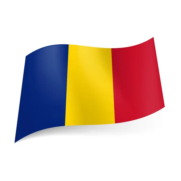 Statligt flagga Tchad. — Stock vektor
