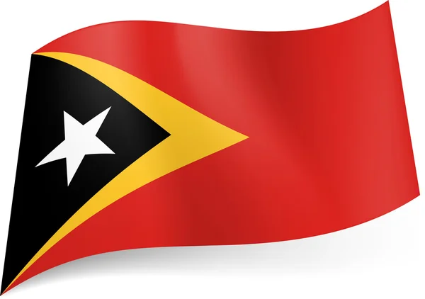 Bandiera di Stato di Timor Est . — Vettoriale Stock