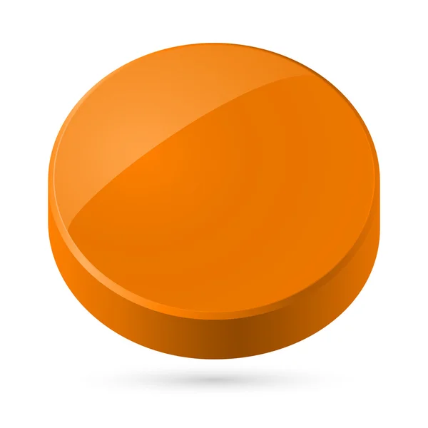 Disque orange . — Image vectorielle