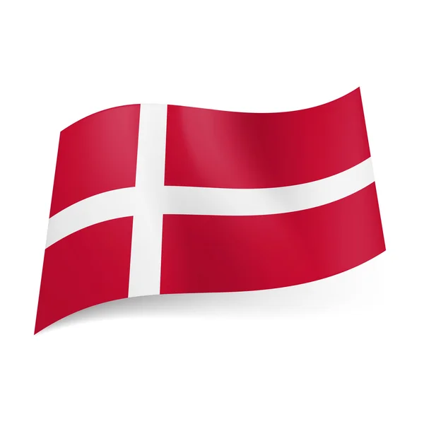 State flag of Denmark. — Stock Vector