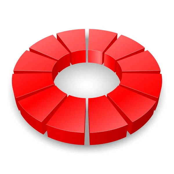 Diagrama circular . — Archivo Imágenes Vectoriales