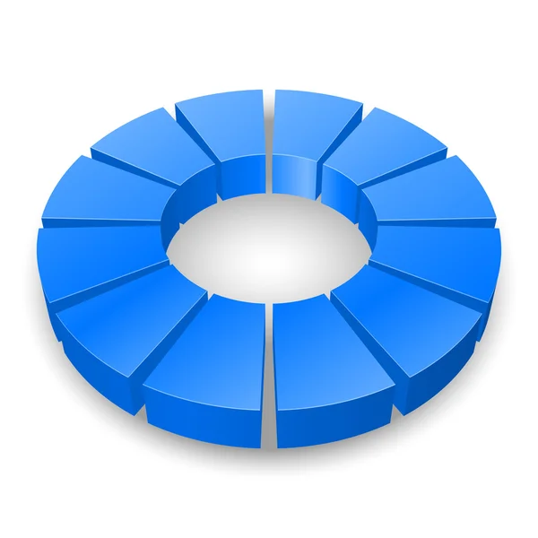 Diagrama circular . — Archivo Imágenes Vectoriales