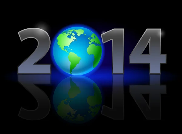 Nieuwe jaar 2014 — Stockvector