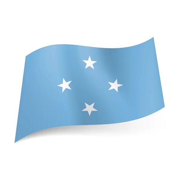 Flag of Micronesia. — Stock Vector