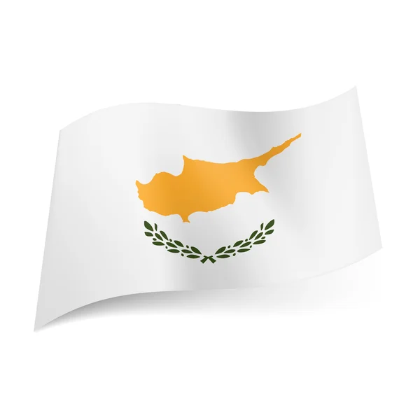 Drapeau national de Chypre . — Photo