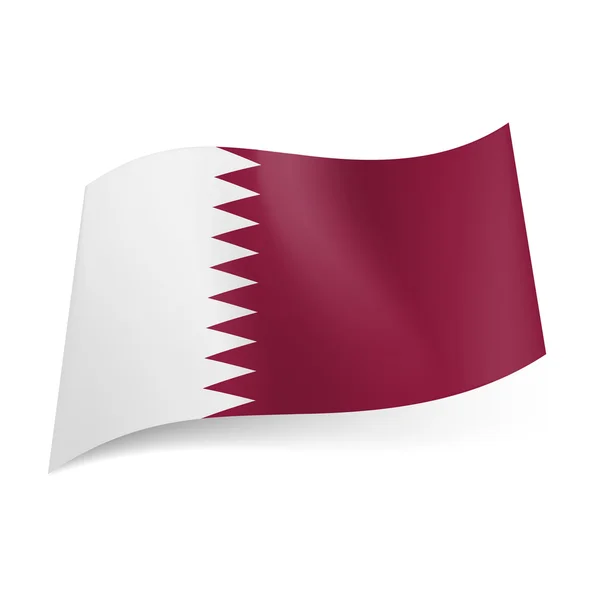 State flag of Qatar. — Stock Vector