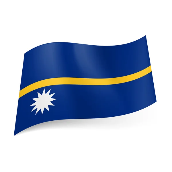 State flag of Nauru. — Wektor stockowy